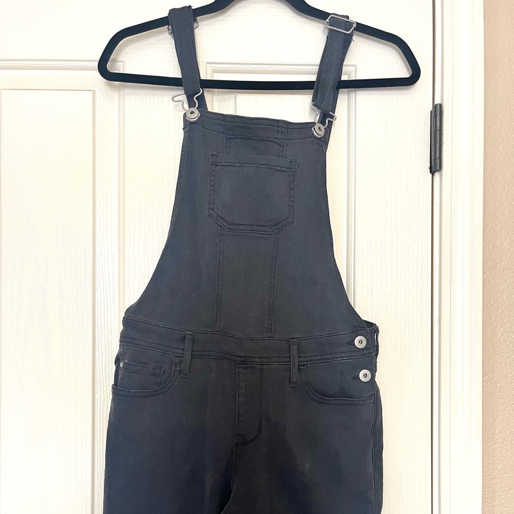 Abercrombie Kids Black Denim Overalls